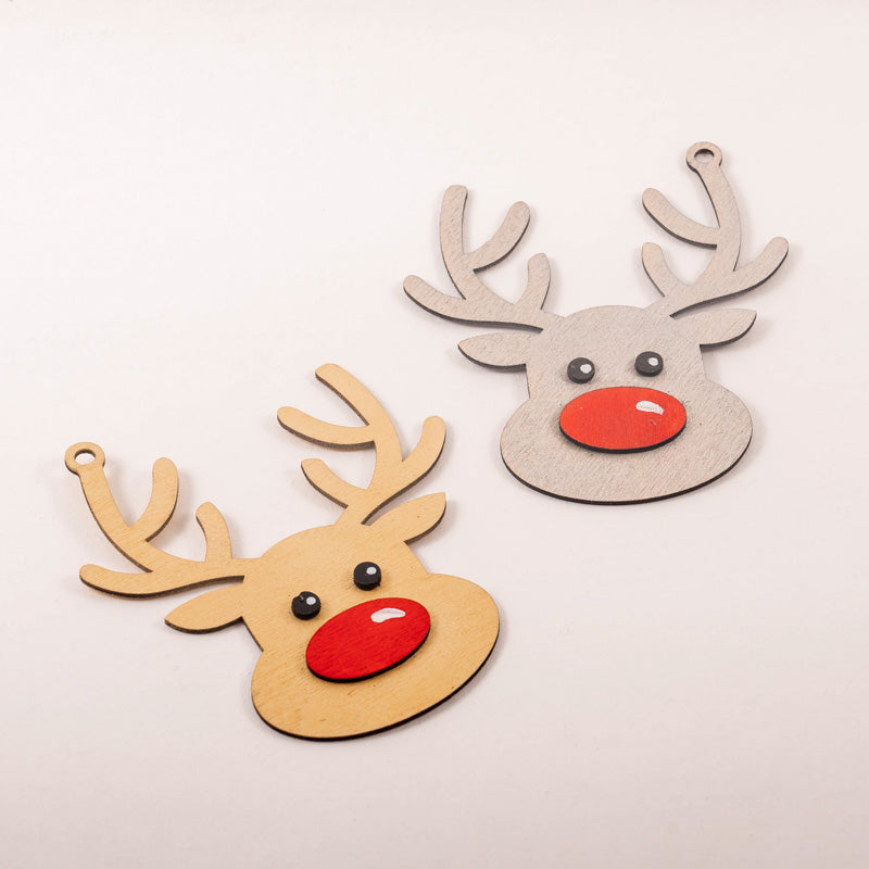 Christmas decoration, Petteri red snout, set of 3